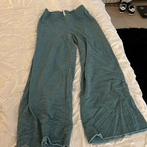 Turquoise sweat pants